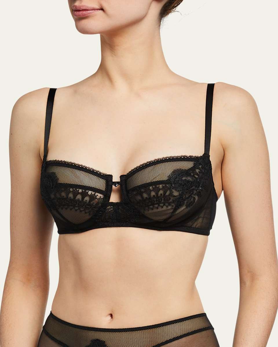Ecrin Glamour Demi Cup Underwire Bra